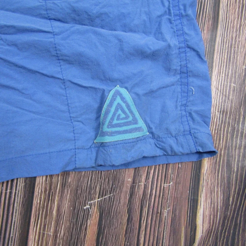 Pro Spirit Swim Trunks Men Large Blue Geometric Tribal Print Nylon Shorts